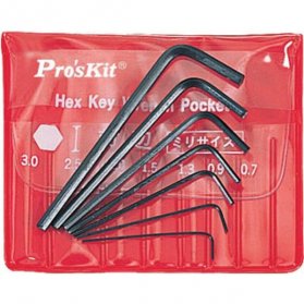 8PK-022 Набор ключей-шестигранников (7шт., 0.7-3мм) Pro'sKit