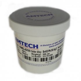 Паяльная паста AMTECH 4300 (WS/NC) (водосмываемая/ не требует отмывки) 500гр