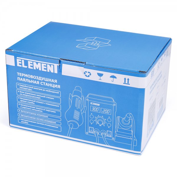 Паяльная станция ELEMENT 899D(II) Профессиональная (Паяльник+фен)